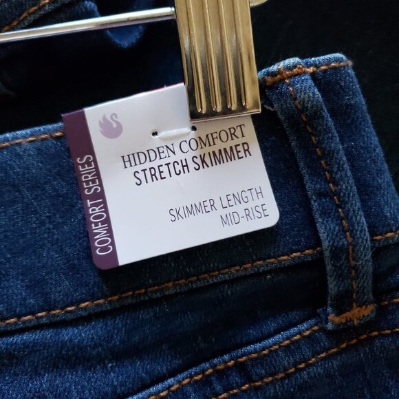 NWT - Gloria Vanderbilt Jeans Hidden Comfort Stretch Skimmer - Size 6 - Picture 5 of 7